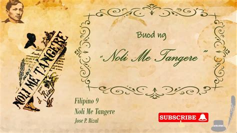 buod noli me tangere|noli me tangere tagalog.